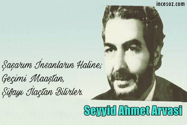 Seyyid Ahmet Arvasi Sözleri